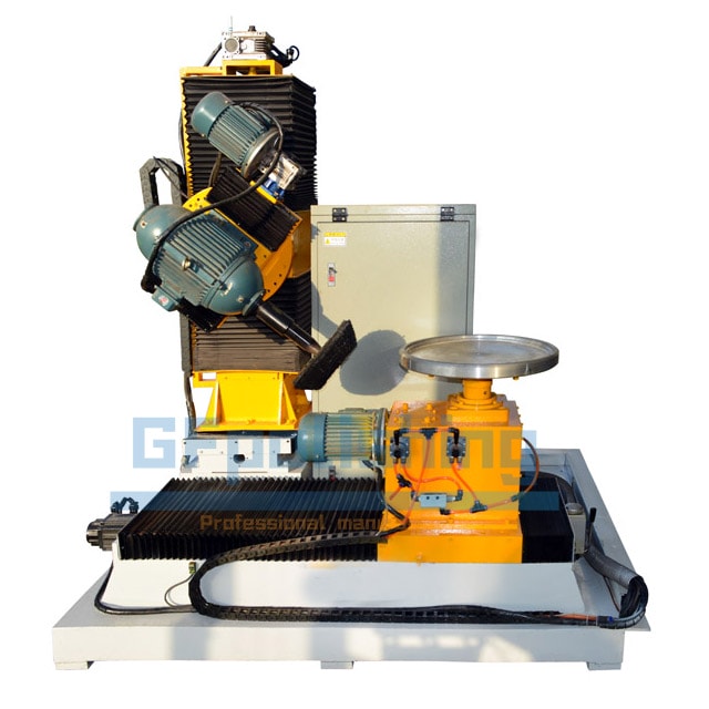 Soup bucket bottom base mirror polishing buffing machine